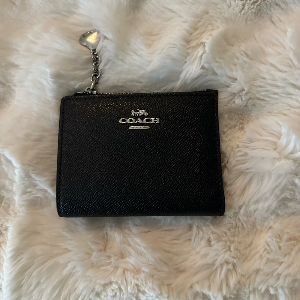 Coach Black Leather Coin Purse